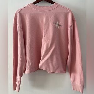 Calvin Klein cropped vintage style sweater. NWOT, never worn.